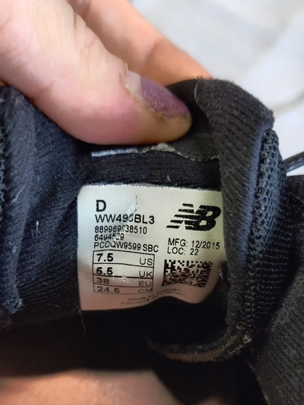 New Balance Women’s Black and White CUSH+ Running Sneaker AB